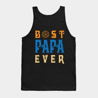 Best Gamer Papa Ever You Can Just Pause A Game Happy Father Day Gamer Vintage Retro Tank Top